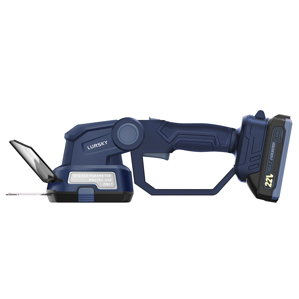 LURSKY-Cordless Hedge Trimmer 20V in Blue