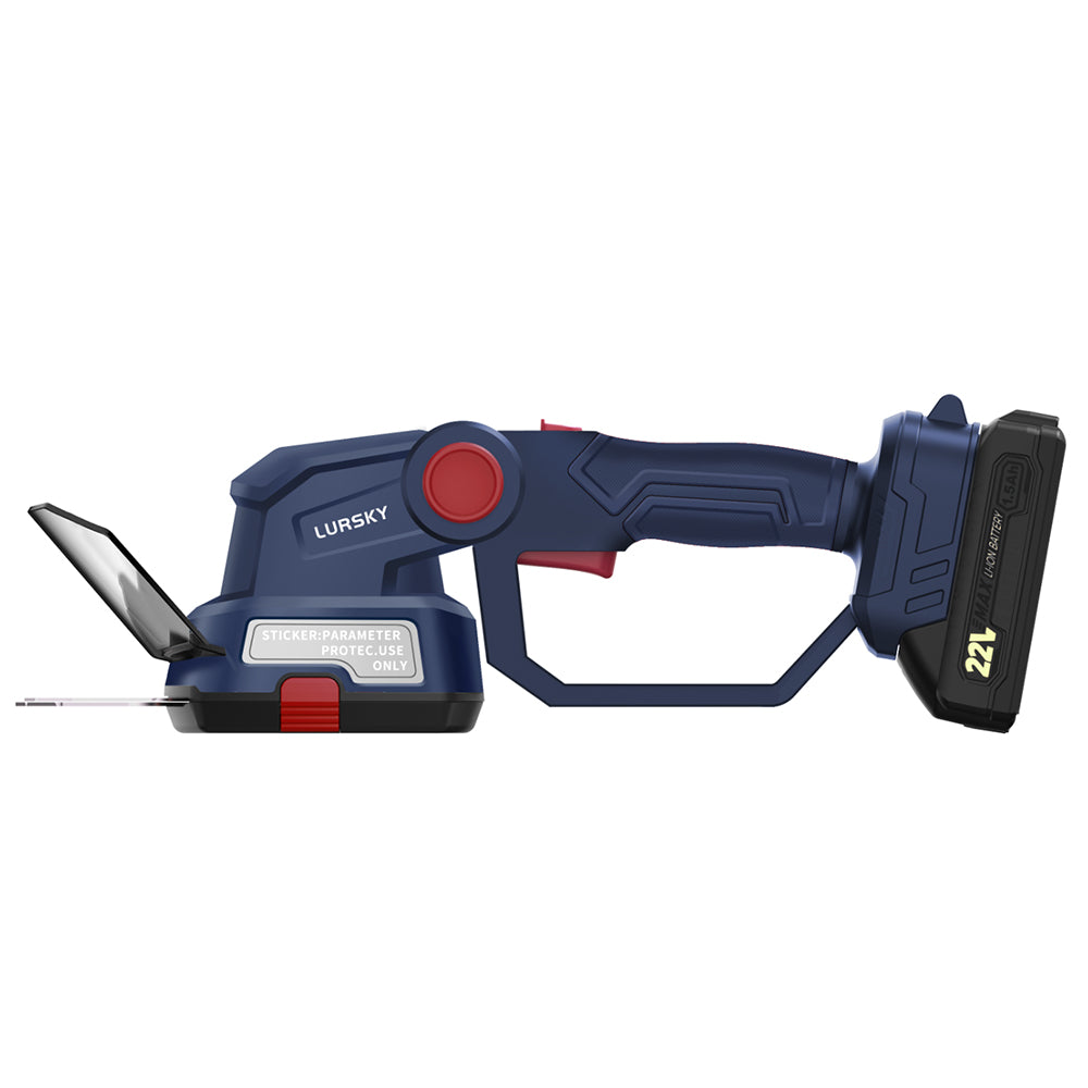 LURSKY-Cordless Hedge Trimmer 20V in Blue